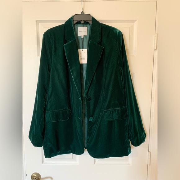 Gibson‎ Latimer Emerald Green Velvet Blazer Classic Fit Size XL Cocktail Holiday - Picture 1 of 10